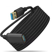 0.5/1/2/3m Nylon Braided USB 3.0 Male-To-Female High-Speed Transmission Data Cable For PC Laptops Camera Printer Extension Cable