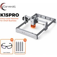 Carverall K15Pro 7W Laser-Graviermaschine, Laser-Graviergerät für über 300 Materialien mit WiFi, USB, TF-Karte und Offline-Steuerung, 200x300mm Arbeitsbereich, 0,01mm hochpräzise Laser-Ätzmaschine für