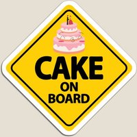 Wedding Cake On Board Car Sign Magnet Holder Refrigerator Cute for Fridge Organizer Baby Children Stickers Decor Home Funny