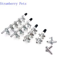 1 2 3 4 5 Way Aquarium Air Splitter Valve Fish Tank Air Pump Flow Splitter Distributor Pump Valve Tap Lever Control Switch Valve
