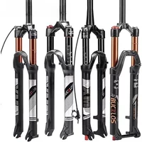 AliExpress NONE BUCKLOS 26/27.5/29er MTB Fork 120mm 140mm Bicycle Air Suspension Fork Straight/Tapered Mountain Bike Fork Quick Release RL/LO