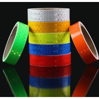 2.5cm*10m Reflective Bicycle Sticker PVC High Visibility Waterproof Self-adhesive Warning Reflectors Strip For Car Vehicle Truck