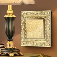 Luxurious metal European vintage antique EU wall lamp switch socket panel brass metal villa home light switch 1/2/3 gang 2 way