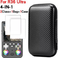 For R36 Ultra game console storage bag EVA hard shell anti pressure waterproof bag anti scratch screen protector silicone case