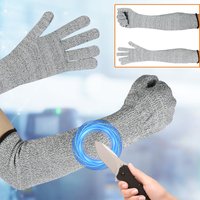 Breathable HPPE Cut Resistant Anti-Puncture Gloves Arm Protection Gloves Arm Sleeve Long Arm Cover Work Safety Protective