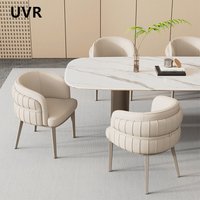 UVR Scandinavian Restaurant Chairs Hotel Kitchen Backrest Stool Home Living Room Makeup Chair Coffee Dining Chair Furniture