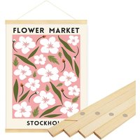 Pine Photo Frame 40x60 50x70 60x90cm Magnetic Picture Posters Frame Hangers Hanging Wall Photo Frames Living Room Interior Decor