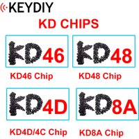 5 10pcs/lot Car Key Chip KD 4C/4D KD 48 KD 46 4C 4D 46 48 8A Copy Transponder for KEYDIY KDX2 Key Programmer Transponder Chip