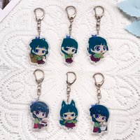 1/6PCS Anime Characters The Apothecary Diaries Acrylic Keychain Accessories Keyrings Friends Gifts Bag Charms Backpack Pendant