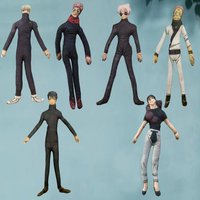 Anime Jujutsu Kaisen Satoru Gojo Cosplay Plush Doll Fushiguro Megumi Itadori Yuji Stuffed Funny Figure Dolls Accessories Gifts