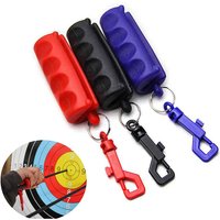 Outdoor Rubber Gel Archery Shoot Bow Outdoor Rubber Arrow Puller Remover With Keychain Tool Shooting Target Accessories