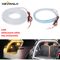 2/4M Car trunk lighting ambient light interior decoration LED high brightness wiring free automatic sensing tailgate light strip