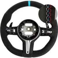 Customized Suede Car Steering Wheel For BMWF10 E90 E60 G20 G30 E46 F32 F31 E82 E36 M5 F11 540i E87 Steering Wheel