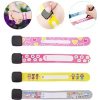 8 Pcs Outdoor Safe ID Bracelet Event Festival Parties Kids Anti-lost Info Wrist Band Children Reusable Recognition Wristband