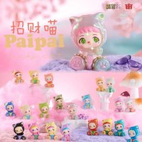 LiiLa Paipai Lucky Cat Large Size Jumbo Particle Blind Box Collectible Figure For Home Office Desktop Decor Cute Maneki Neko