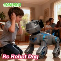 Rc Robot Dog Puppy Remote Control Smart Robots Upgrade Wireless Connection Technology Artificial Intelligence Electric Kids Toys