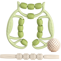 5/12 Wheels Annular Leg Clamp Massager Anti-cellulite Massager Body Slimming Roller Massage for Body Massager Relax