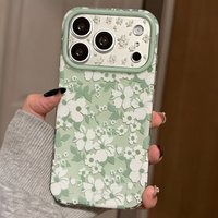 Summer Fresh Flowers Pattern Silicone Soft Phone Case For iPhone 11 12 13 14 15 16 17 Pro Max Shockproof TPU Bumper Cover