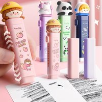 Novelty Cartoon Eraser Set Cute Panda Unicorn Astronaut Shaped Pencil Erasers For Kids Students School Supplies A7625