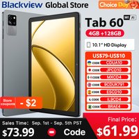Blackview Tab 60 WIFI Tablet 10.1 Inch HD IPS Display Widevine L1 12GB(4+8Expand) 128GB PC Mode WIFI6 5100mAh Android 14 Pad PC