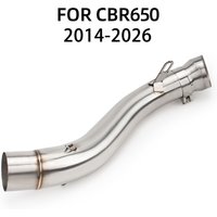 Motobike escape pipe For Honda CBR650 CBR650R CB650R CBR650F CB650F 2014-2026 60MM interface Motorcycle exhaust mid link pipe