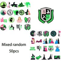 18-50Pcs Wicked Witch Shoe Charms For Slides Sandals, PVC Shoe Decorations Accessories For Christmas Birthday Gift Party Favor