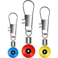 50pcs Sea Fishing Float Sliding Connector with Barrel Swivel Quick Snap Pin Large Line Hole Fishing Stopper Beans for Surf Casti