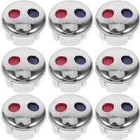 10pcs Faucet Handle Hot Cold Water Sign Faucet Red Blue Label Temperature Indicator Faucet Buttons Kitchen Bath Faucet accessory