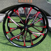 26Inch Cassette Mountain Magnesium Alloy Wheel 5/6 Spokes Bearing Hub Wheelset MTB Disc Brake Rims With Quick Release Lever