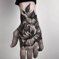 1 Sheet Hand Flower Tattoo Sticker Waterproof Lasting Temporary Tattoo