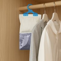 Hanging Scented Dehumidifier 6 Pack, Wardrobe Moisture Absorber Bags for Fresh and Dry Closet