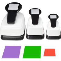 3pcs Paper cutter for crafts Hole Punchers Tool Set 1 1.5 2 inch 16 25 38 mm Square Shapes Hole for card making custom scrapbook