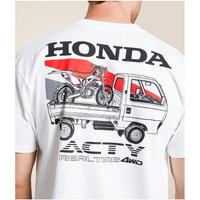AliExpress Honda Men's and Women's T-shirt Summer Trendy Brand Tee Honda 1989 Acty Short-sleeved Spring and Autumn Motorcycle Cycling Top