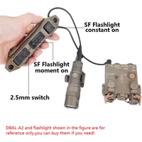 Tactical Pressure Button Remote Dual Function Switch For PEQ-15 DBAL-A2 SureFire M300 M600 Flashlight Airsoft Scout Light