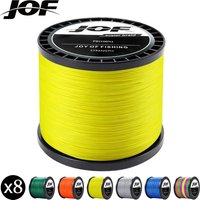 JOF Braided Fishing Line 4 Strands 1000M 500M 300M 100M Multifilament Line Carp Fishing 8-80LB PE Line Sea Fishing Braid Wire