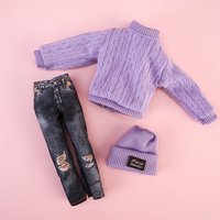 1 Set 30cm Accessories DIY Winter Wear Sweaters Casual Wear Hats Girl Clothes Dolls Pants