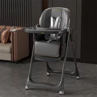 Baby dining chair, children's dining table, adjustable sitting and sleeping, one click folding, multifunctional table chair