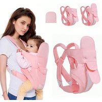 Babytrage für 0–24 Monate mit verstellbarem Schultergurt, ergonomische Babytrage für Neugeborene mit atmungsaktivem Mesh-Stoff