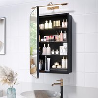 Recessed Medicine Cabinets For Bathroom With Mirror: 16 X 24 Inch Small Surface Wall Mount Mirrored Vanity Chest With Storage