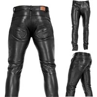 Pantalon gothique Steampunk en cuir Pu pour hommes, Legging Slim noir pour moto Rock Roll, grande taille