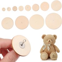 10 Sets Wood Joints Connectors For Handmade Doll Craft Children Kids Toy DIY Scrapbooking Manual Handicraft Accessory