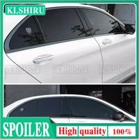 Car Styling black Window Sequins Decoration Cover Trim For Mercedes Benz 4-door W205 2015-2020 Auto Accessories