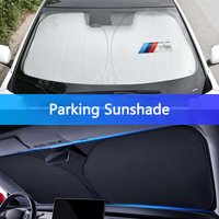 Car Foldable Windshield Sunshade Cover Blocks UV Refletive For BMW M Emblem M3 E46 E36 E34 F10 E90 F30 E60 F30 E53 E30 E92 E87