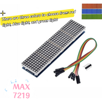 MAX7219 Dot Matrix Module For Arduino Microcontroller 4 In One Display with 5P Line