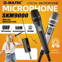 G-MARK SKM9000 Wireless Microphone Professional UHF Frequency Adjustable Ultimate Sound Clarity For Show Teaching Wedding Party