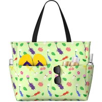 Pikmin Beach Tote Bag Sport Gym Yoga Duffle Large Tote Bag Women Travel Bag Fitness bag