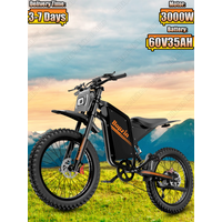 AliExpress NONE Bopzin Q8 E-bike 3000W Powerful Motor 60V35AH Battery Electric Bicycle 25*3 Inch Tire Off-road Electric Motorcycle Electric Bike