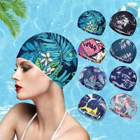2024 Quick Dry Swimming Cap Elastic Breathable Bathing Hat Long Hair Fashion Sports Turban