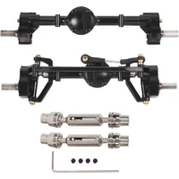 WPL C14 C24 C24-1 C34 C44 B14 B24 C64 C74 Front and Rear Portal Axle with Metal Drive Shaft 1/16 RC Car Upgrade Parts accessory