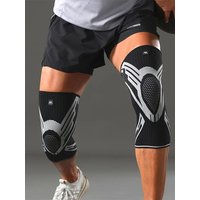 1 Pcs Compression Knee Support Sleeve Elastic Breathable Knee Pads Brace Springs Gym Sports Protector Basketball Volleyball Run